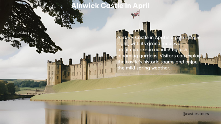 Alnwick Castle in April