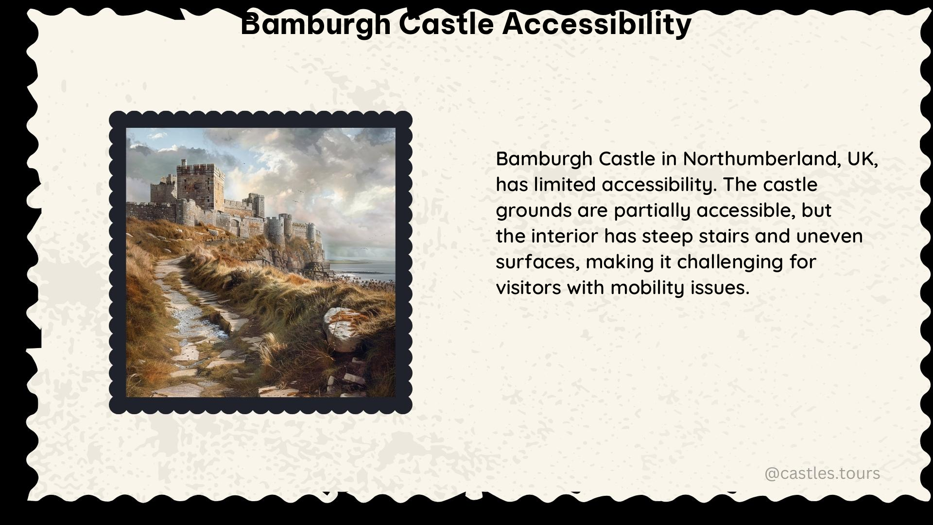 bamburgh castle accessibility