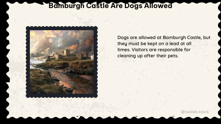 bamburgh castle are dogs allowed