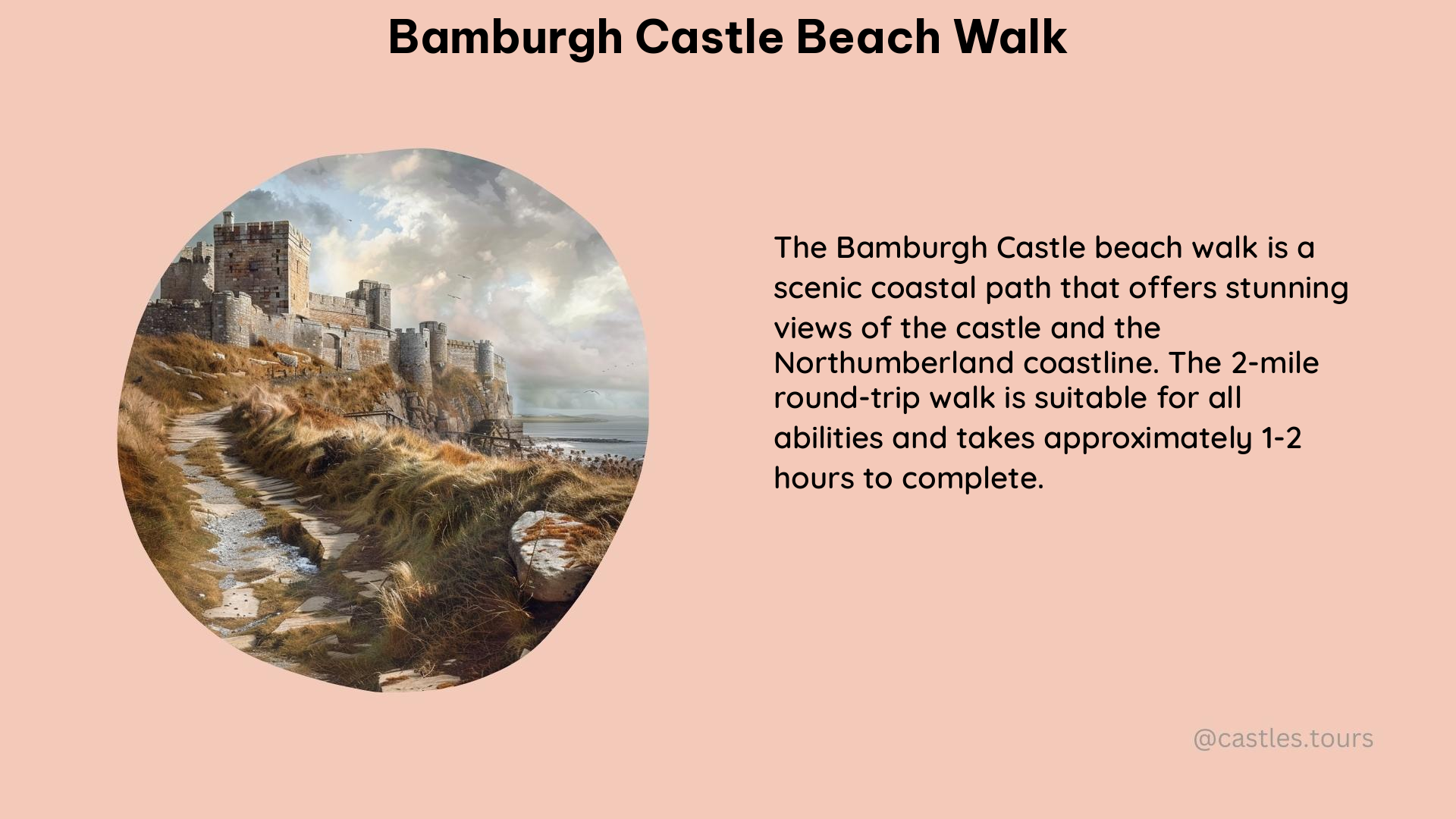 bamburgh castle beach walk