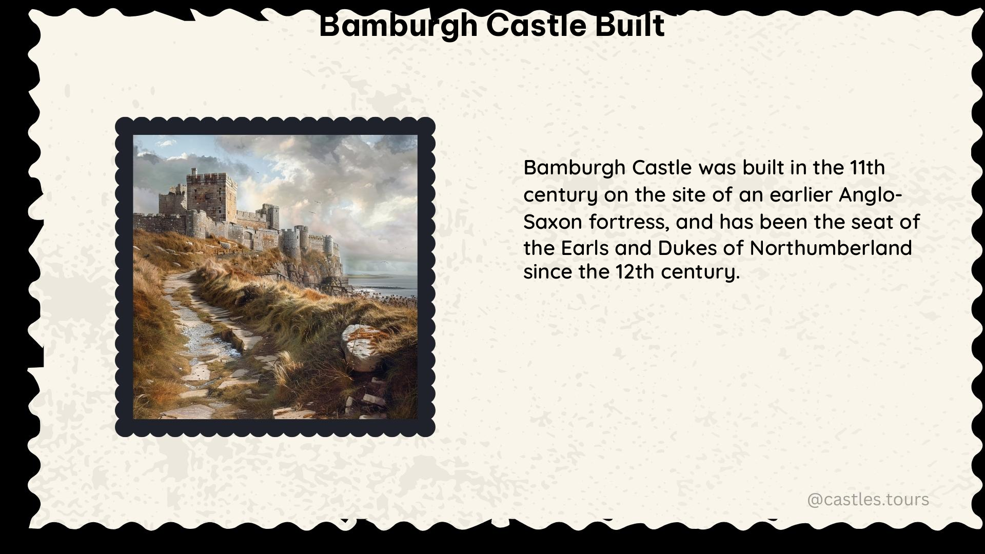 bamburgh castle built