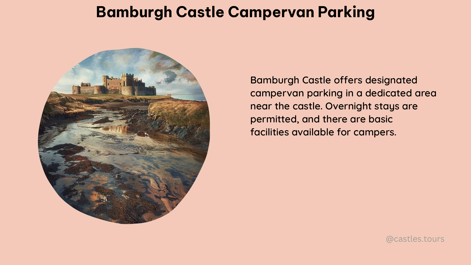 bamburgh castle campervan parking