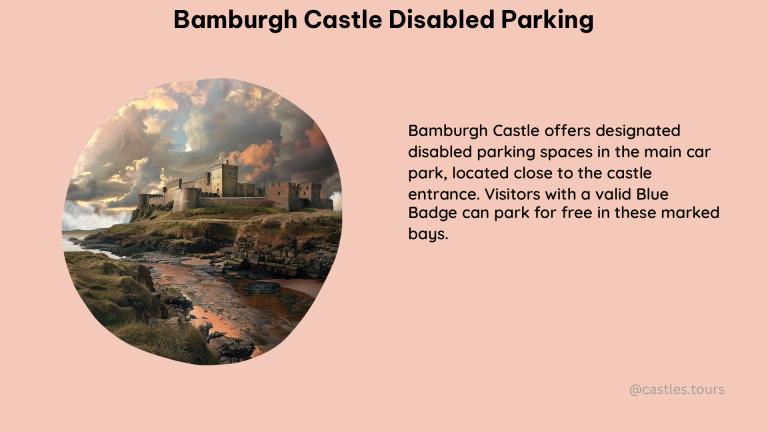 bamburgh castle disabled parking