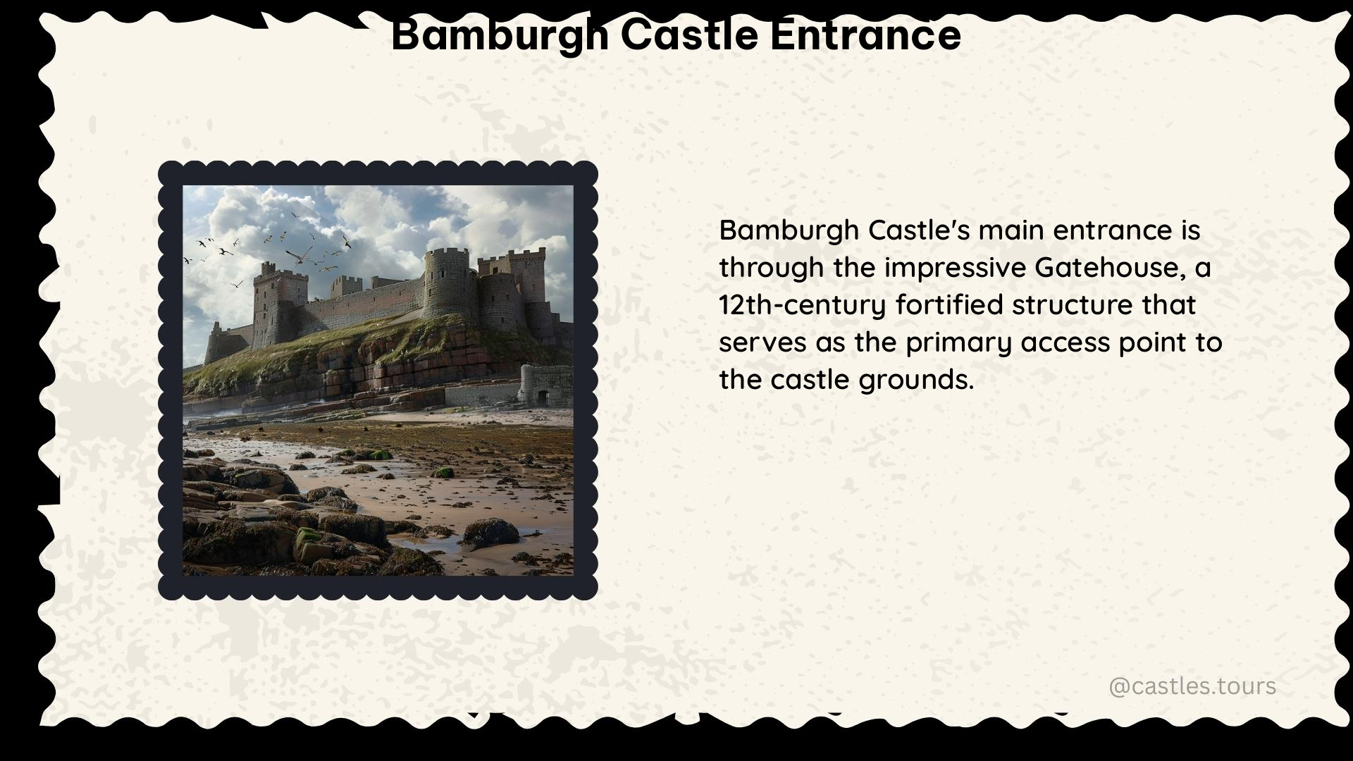 bamburgh castle entrance