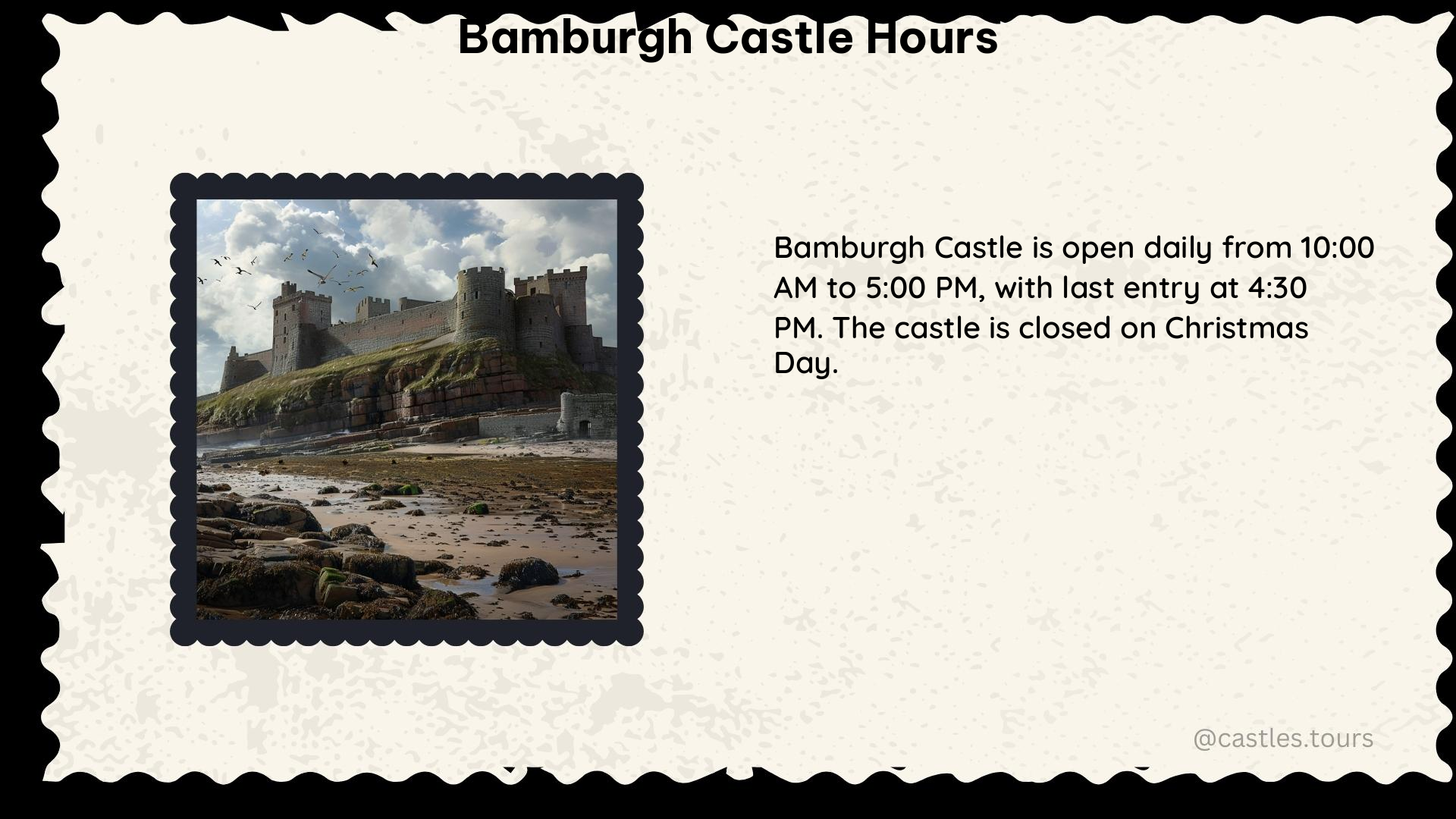 bamburgh castle hours