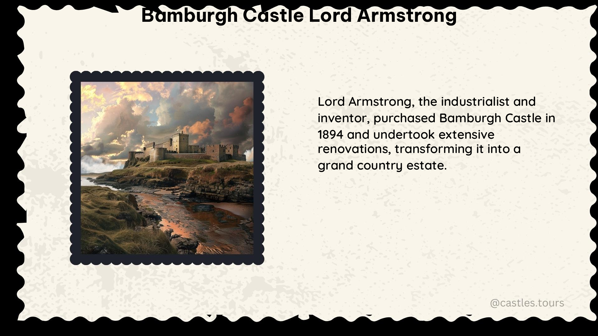 bamburgh castle lord armstrong