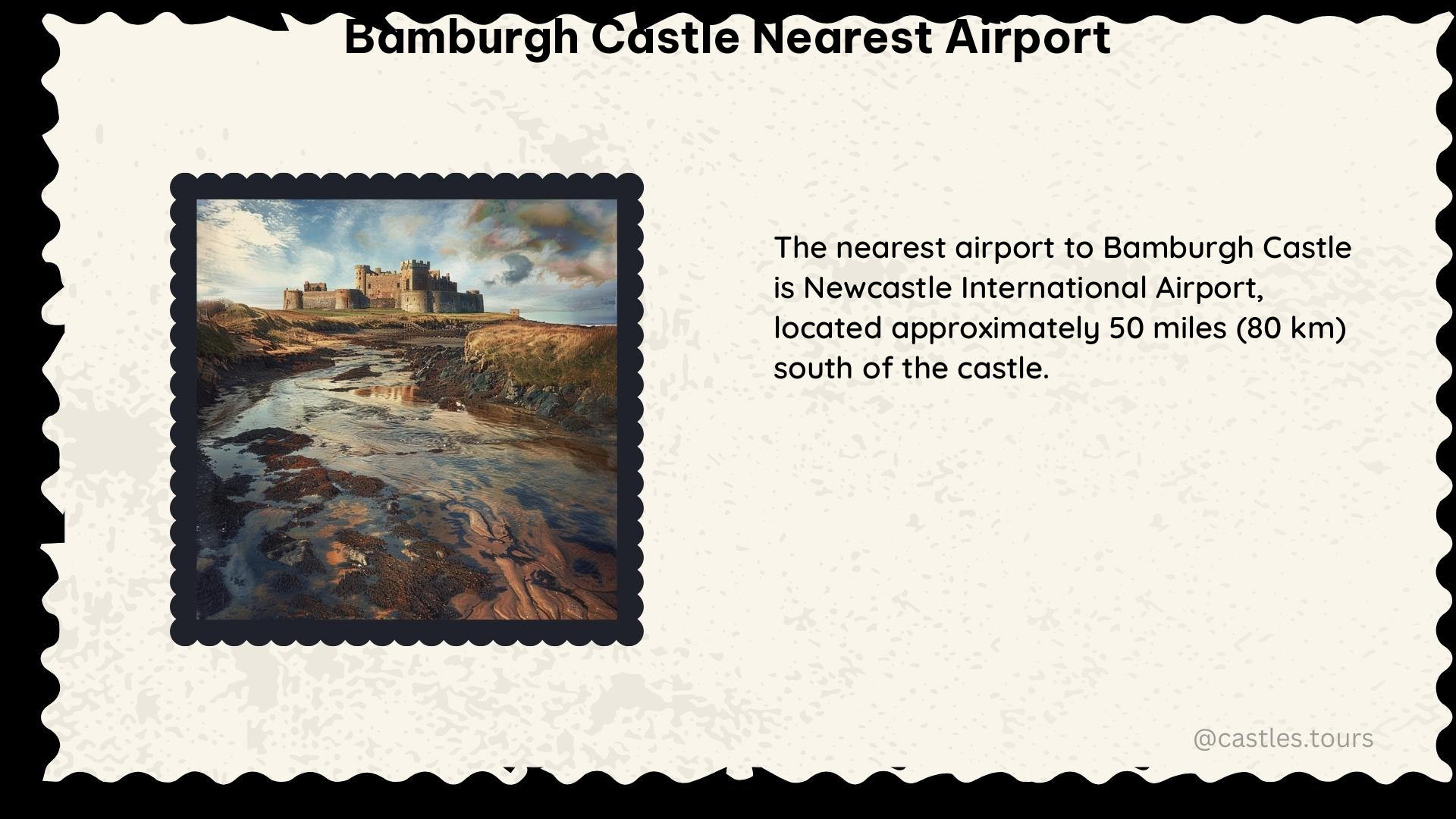 bamburgh castle nearest airport