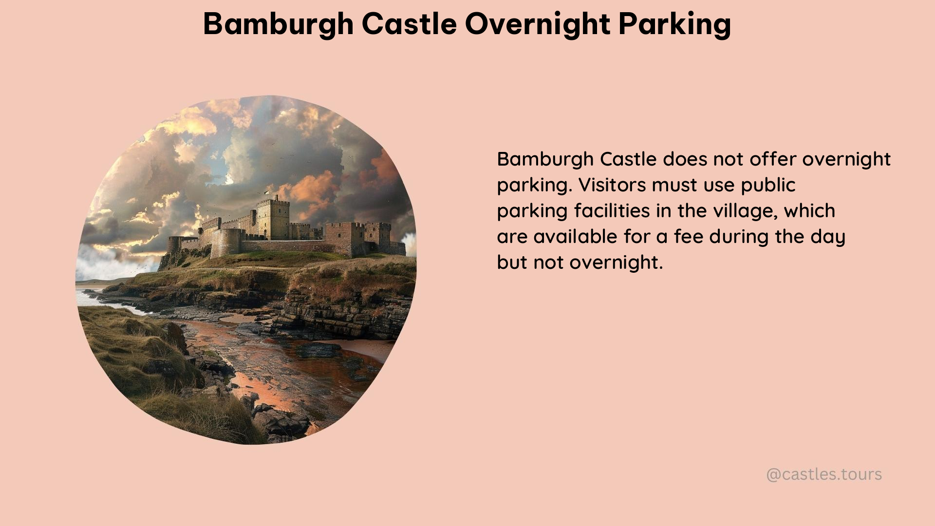 bamburgh castle overnight parking