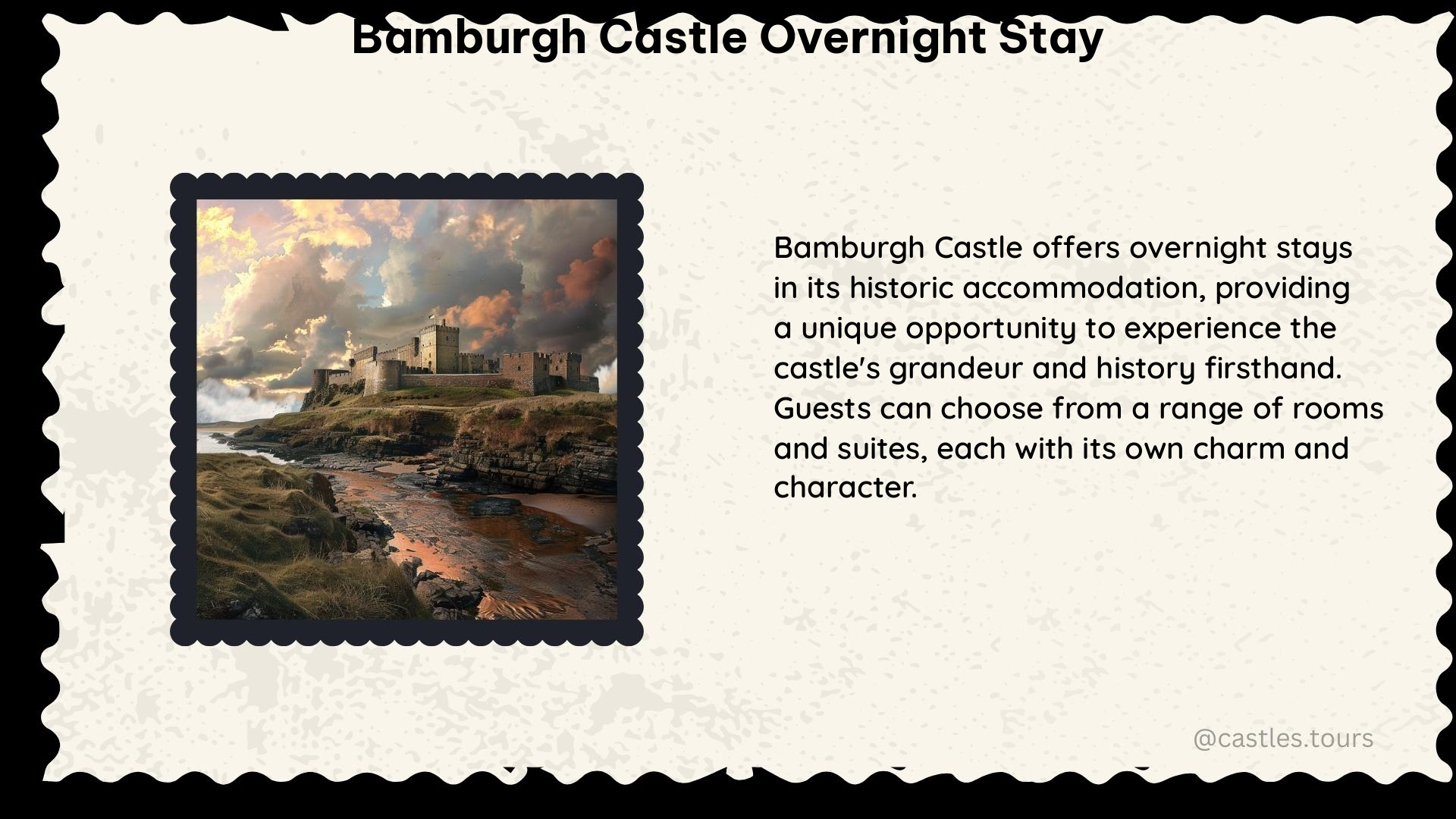 bamburgh castle overnight stay