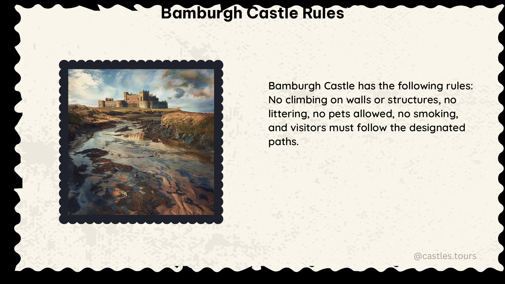 bamburgh castle rules