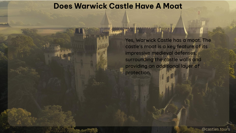 does warwick castle have a moat 1