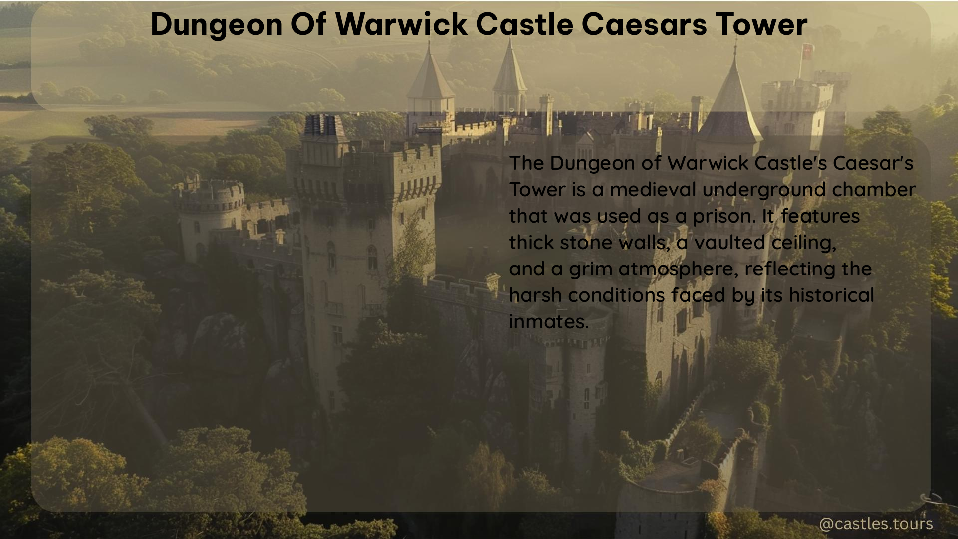 dungeon of warwick castle caesars tower