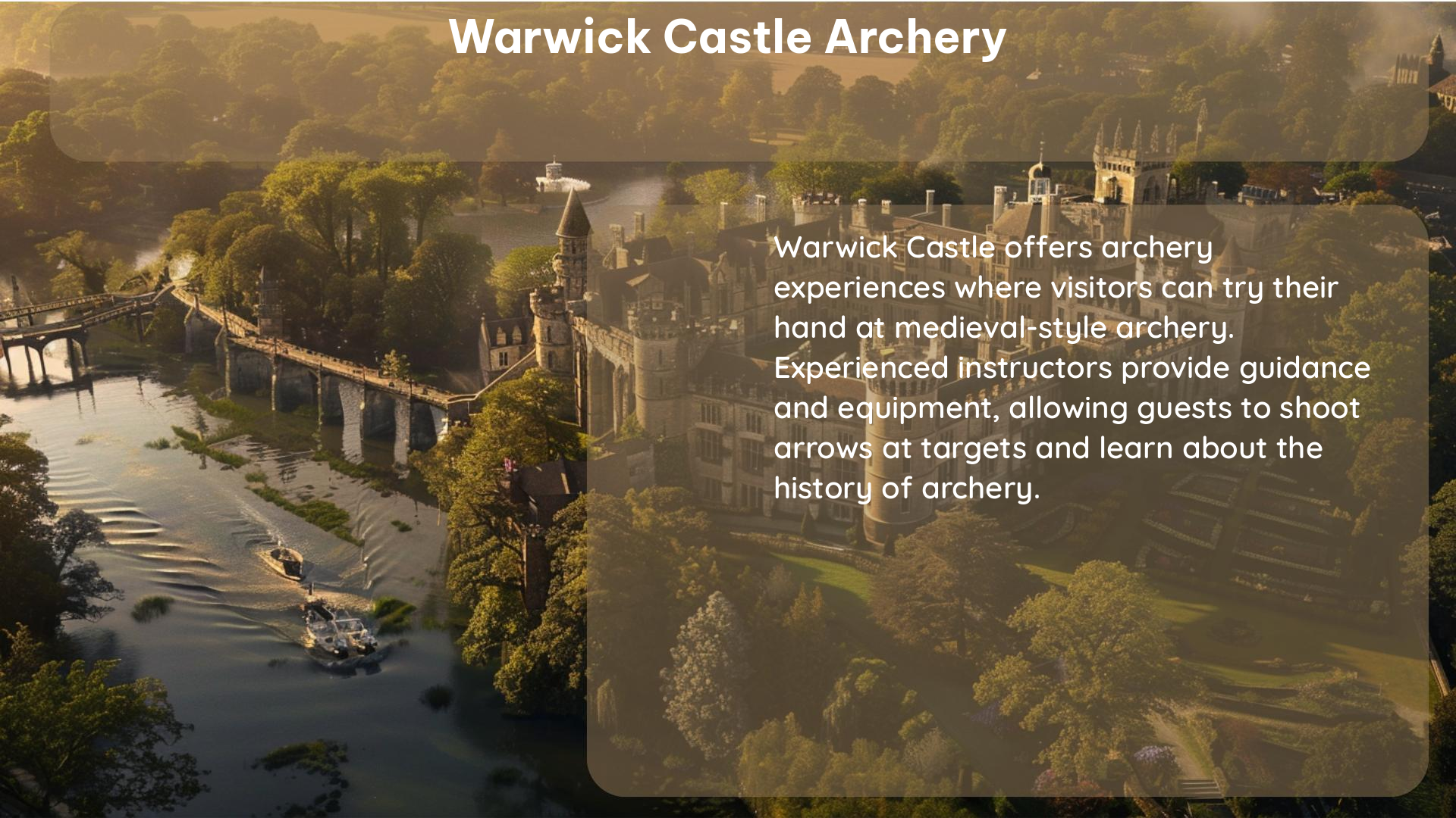 warwick castle archery