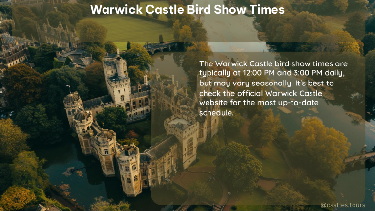 warwick castle bird show times