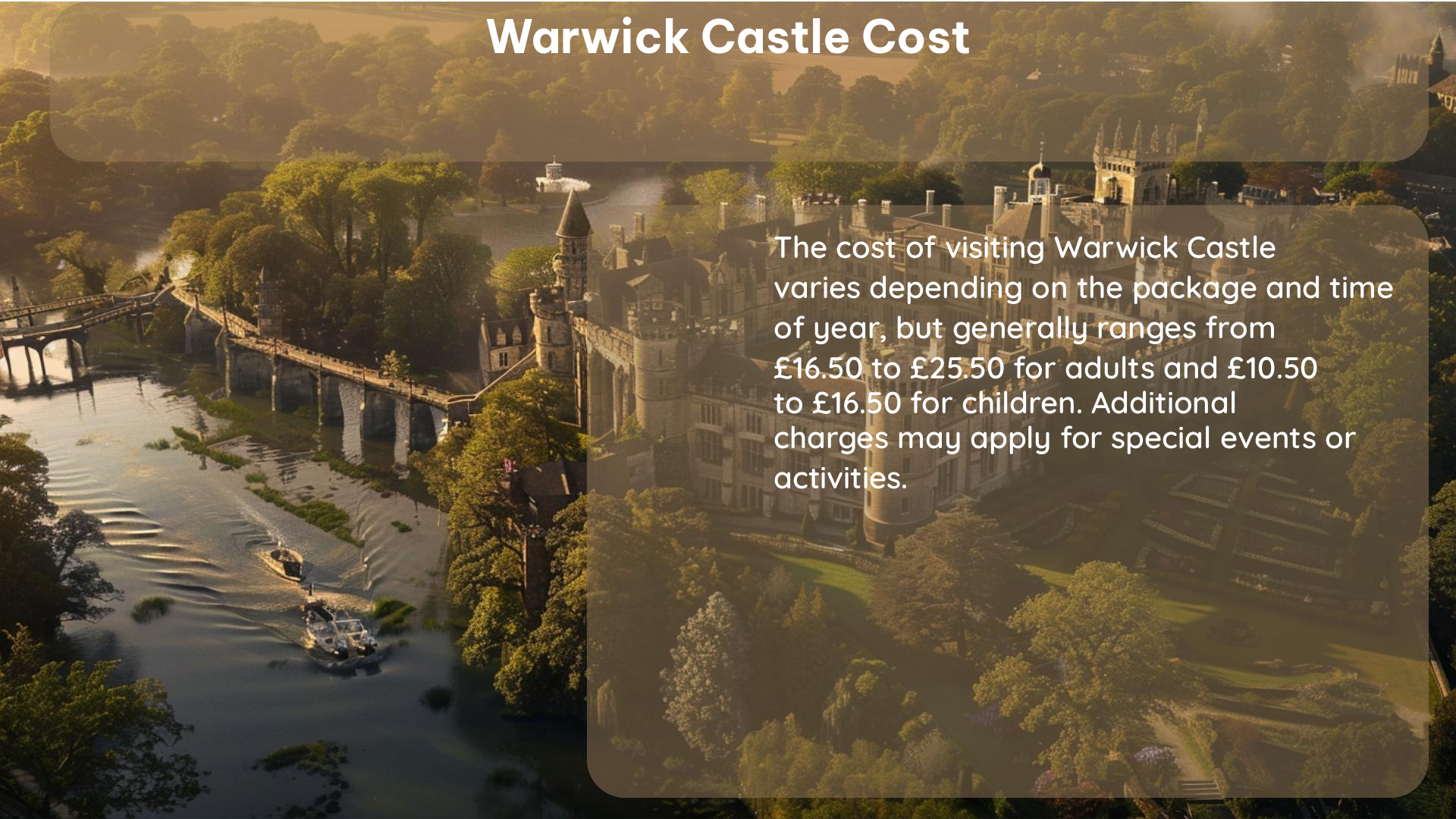 warwick castle cost