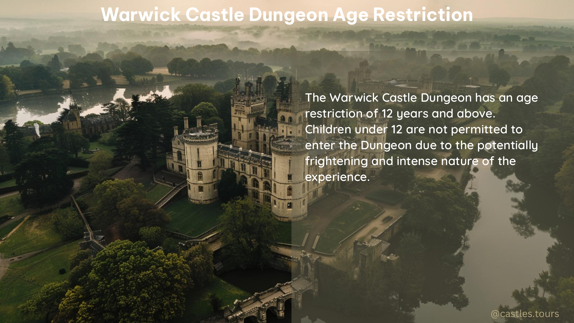 warwick castle dungeon age restriction