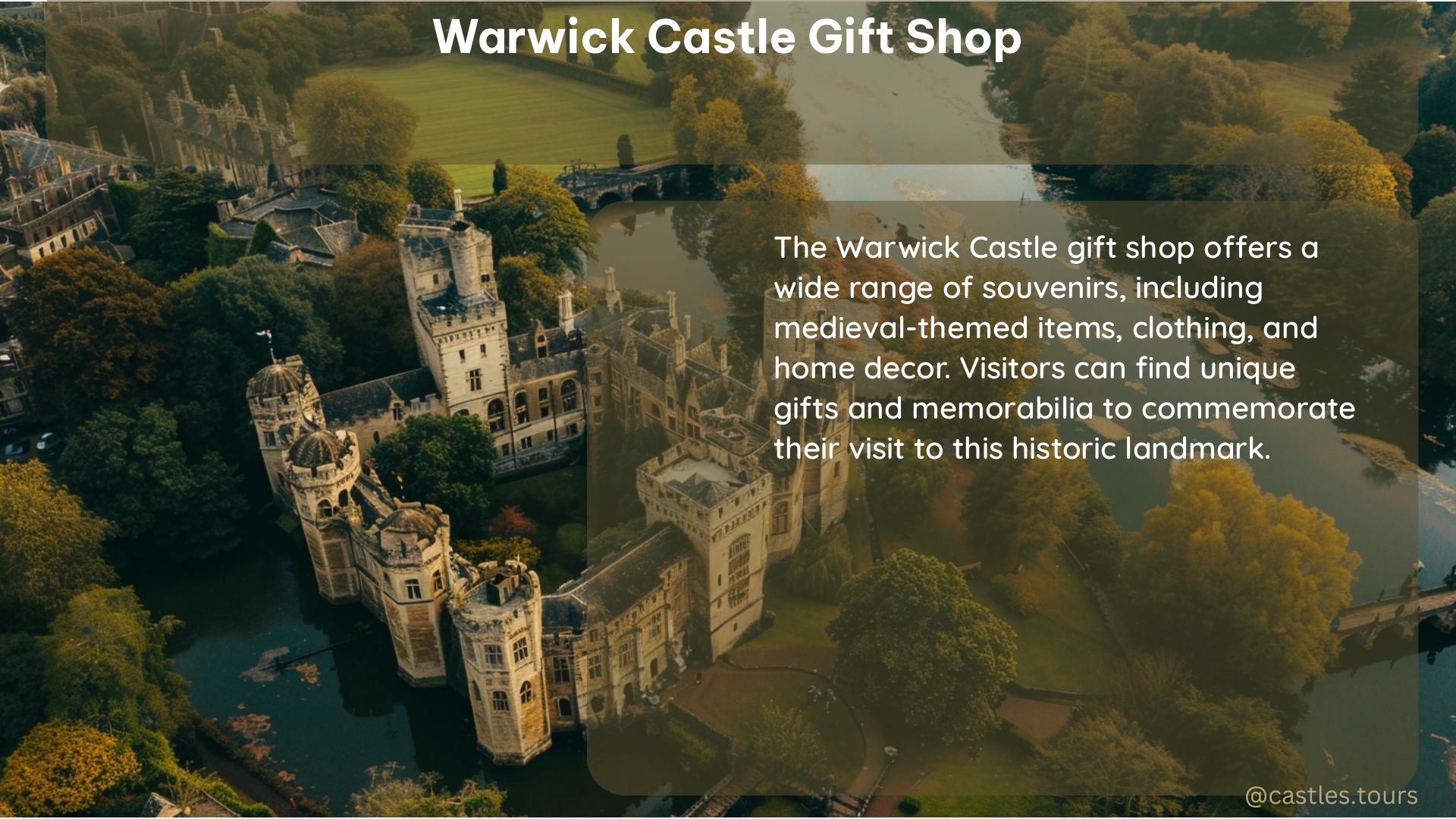 warwick castle gift shop