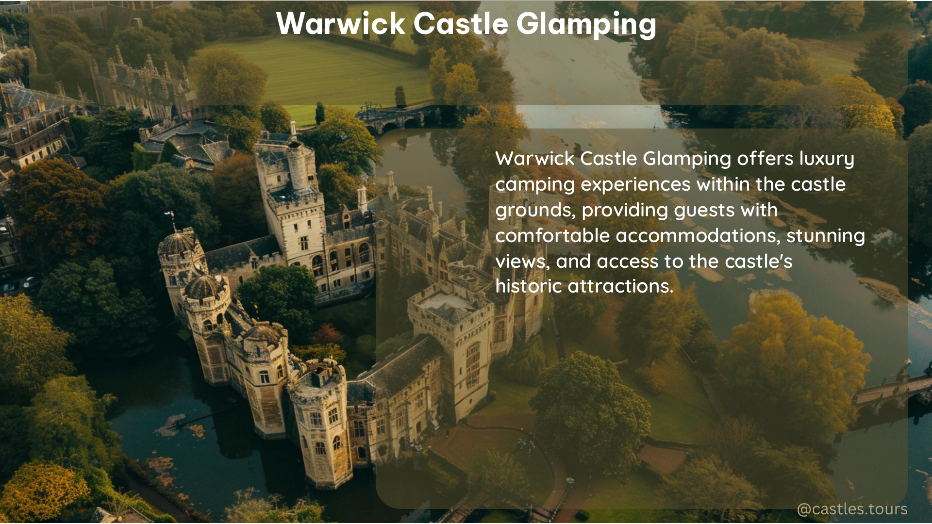 warwick castle glamping