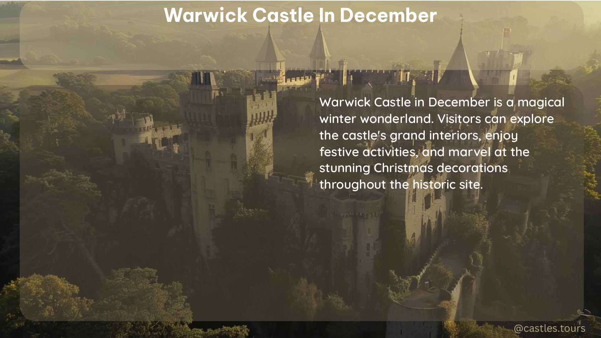 warwick castle in December