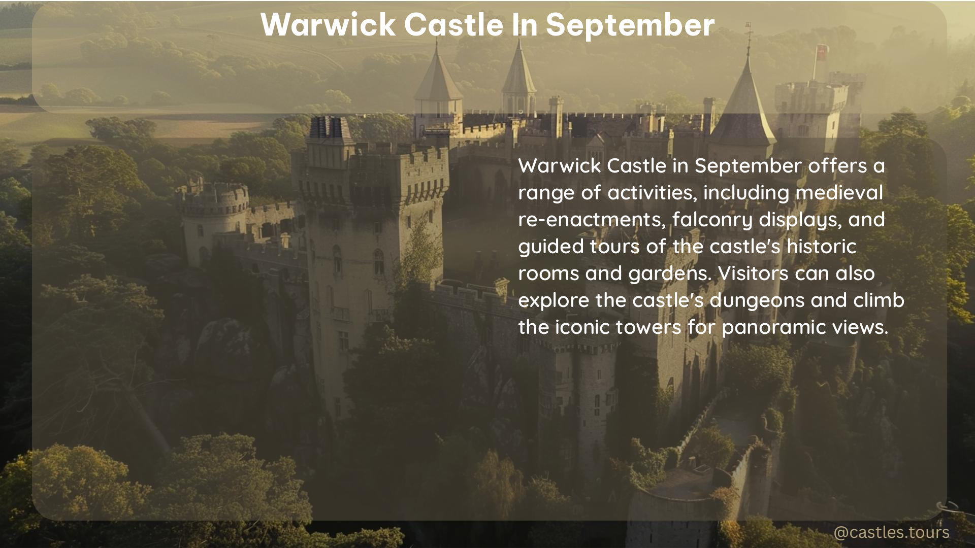 warwick castle in September