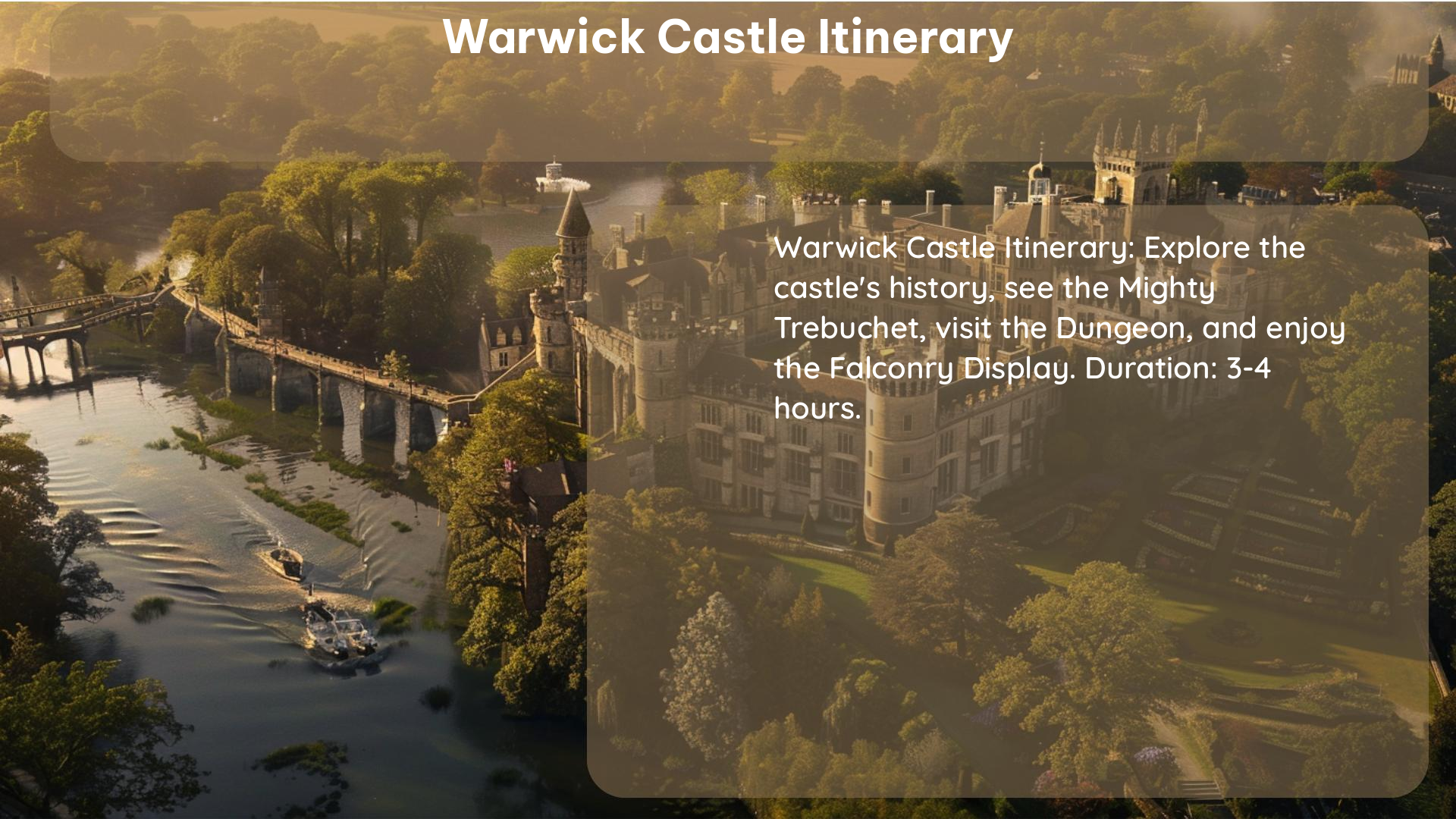 warwick castle itinerary