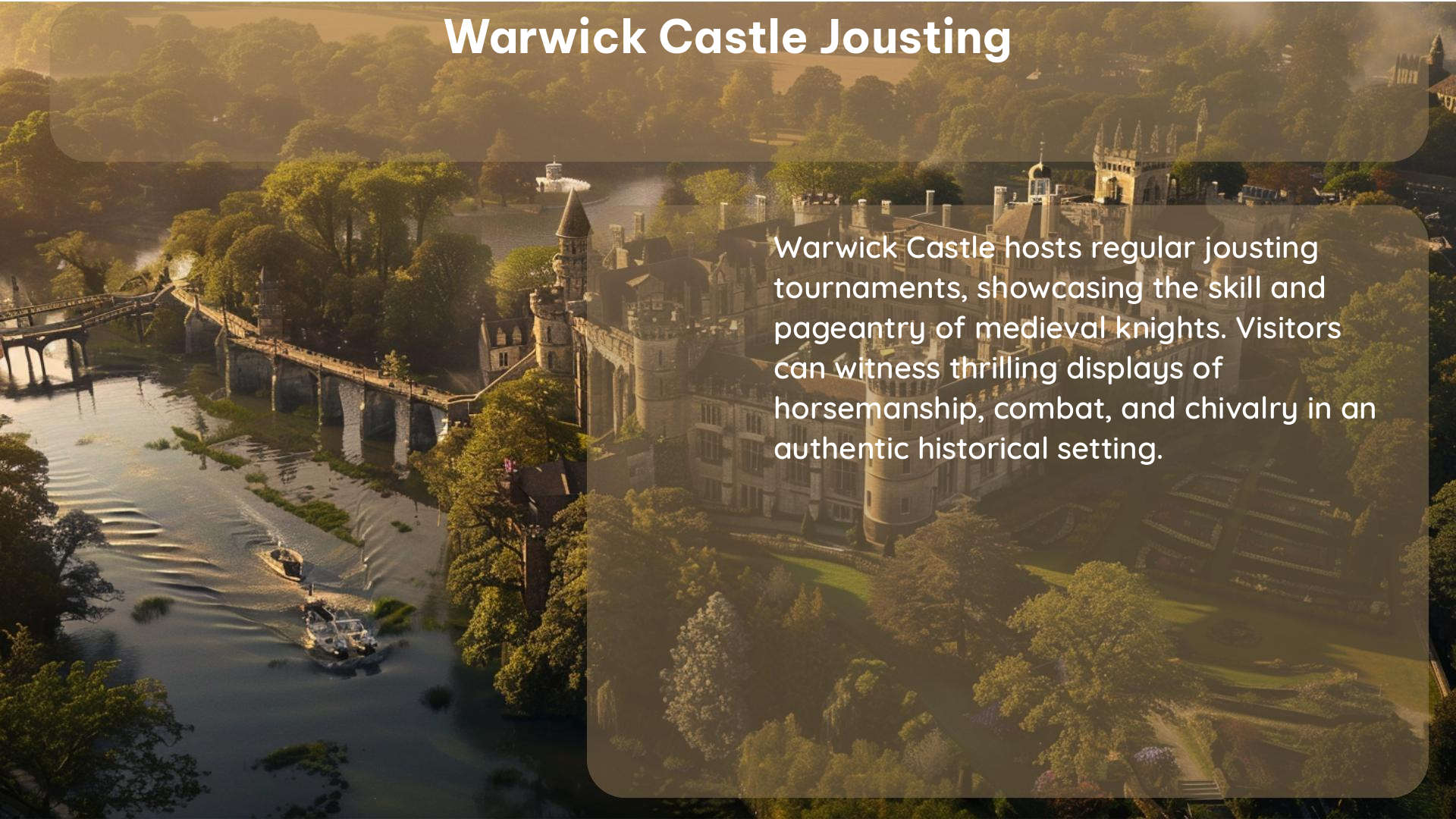 warwick castle jousting