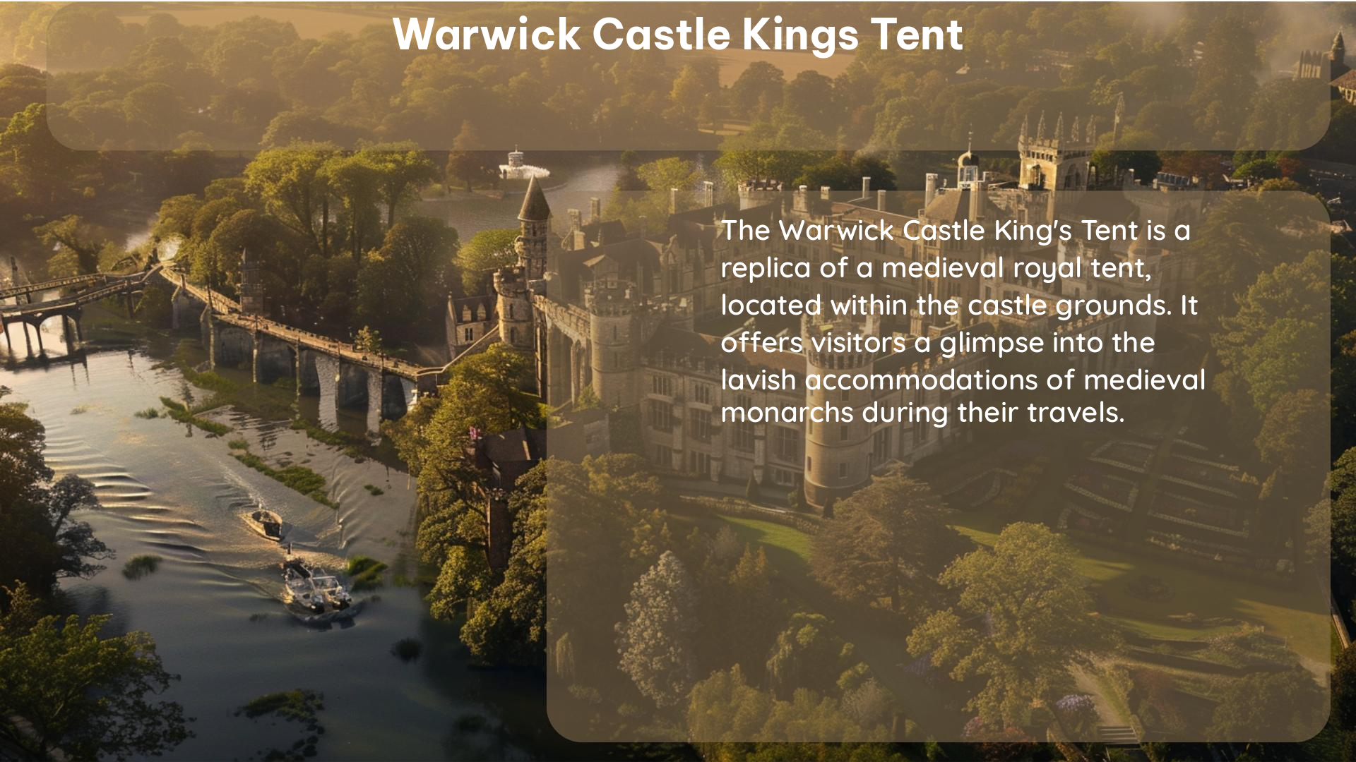 warwick castle kings tent