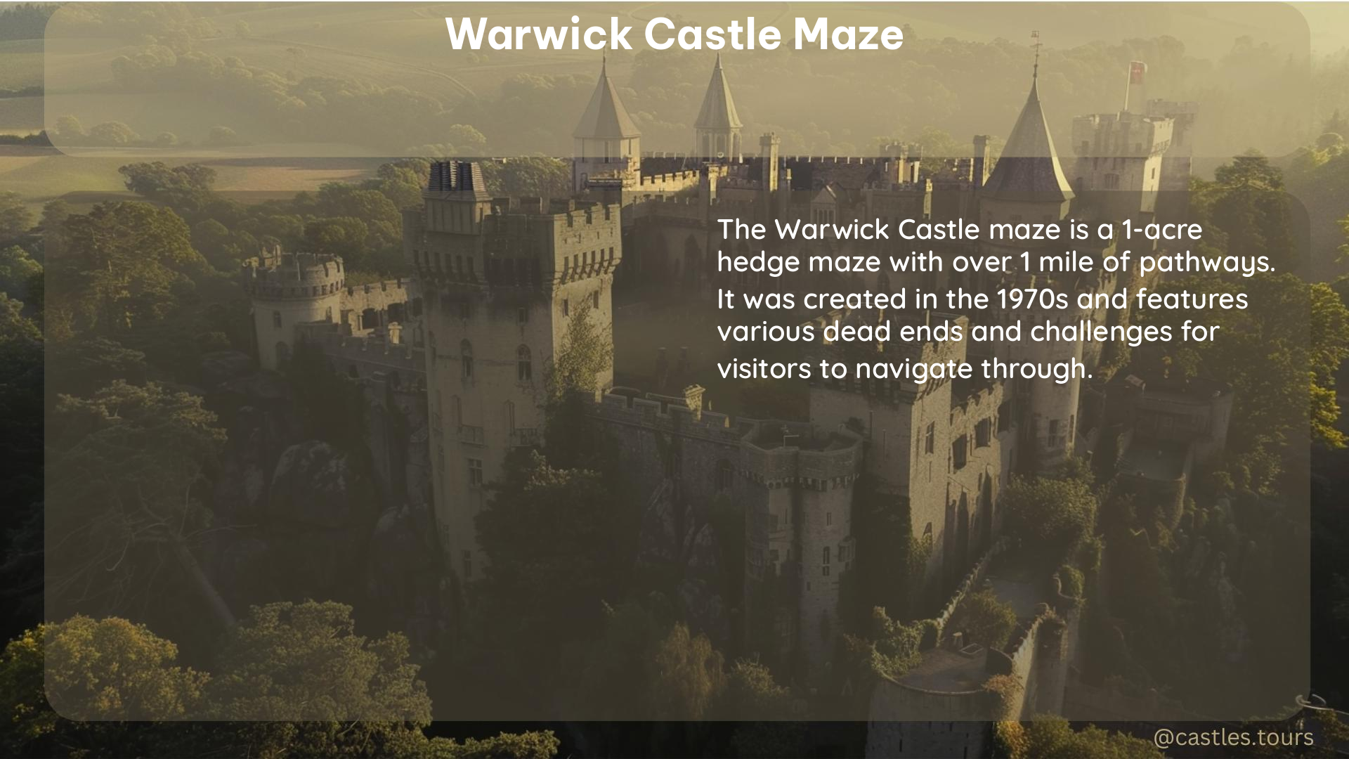 warwick castle maze