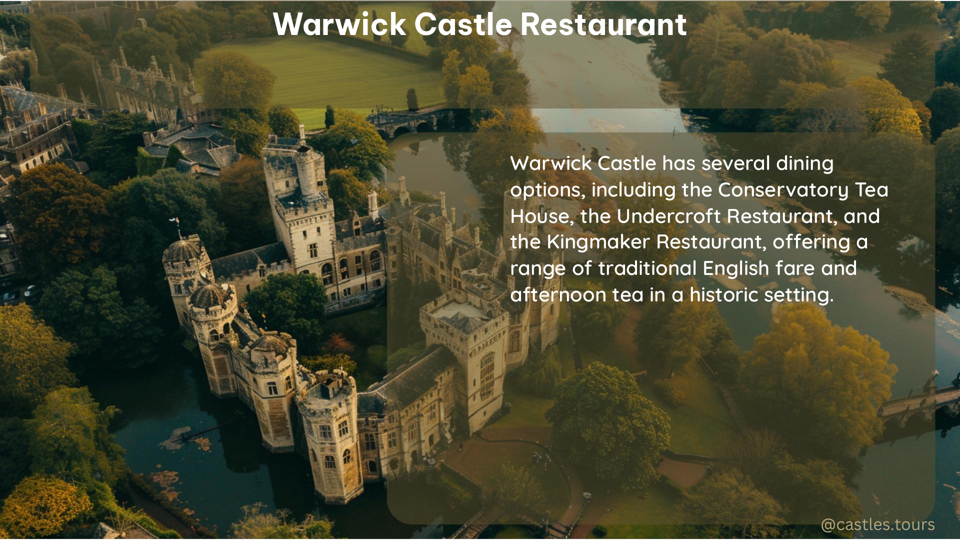 warwick castle restaurant