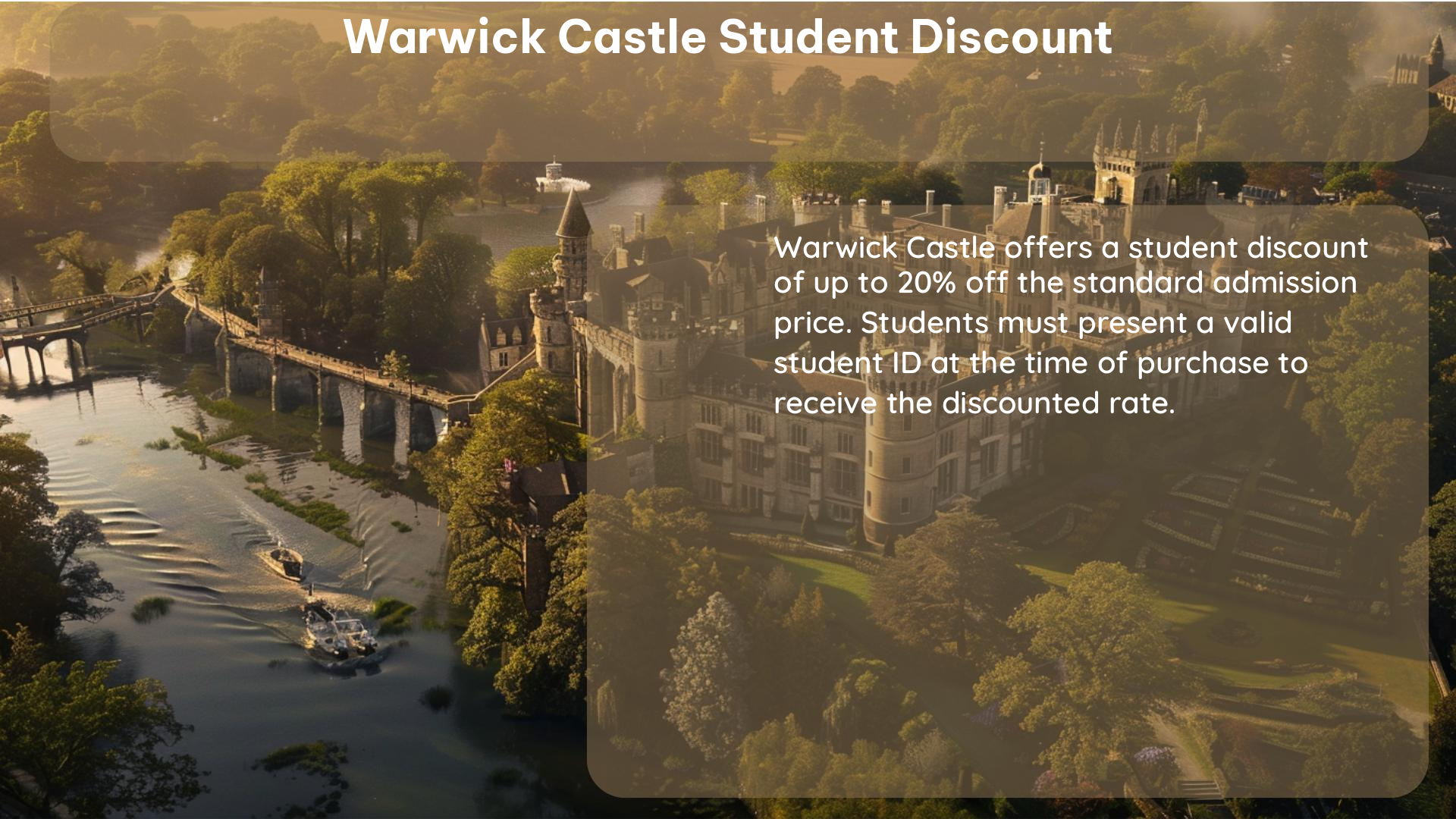 warwick castle student discount