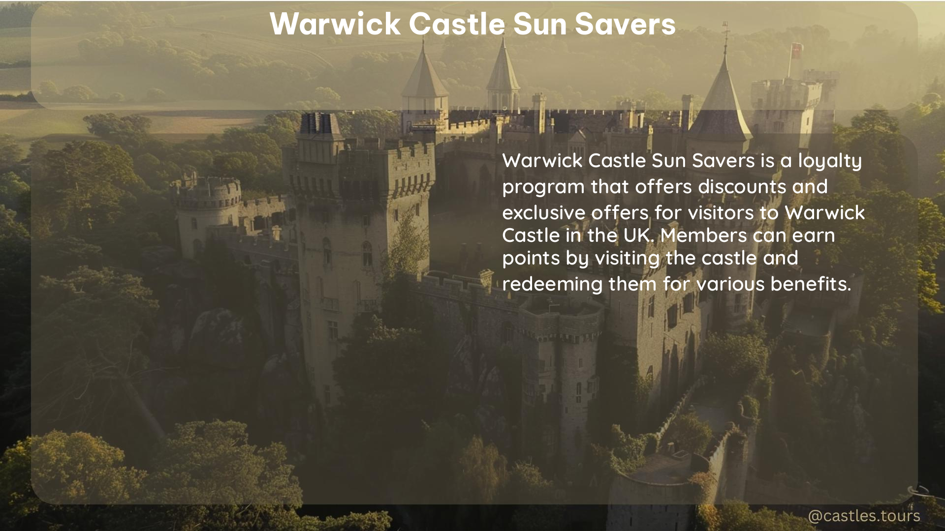 warwick castle sun savers