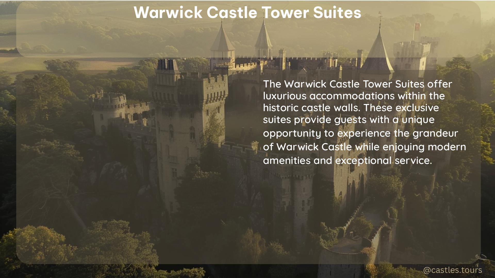 warwick castle tower suites