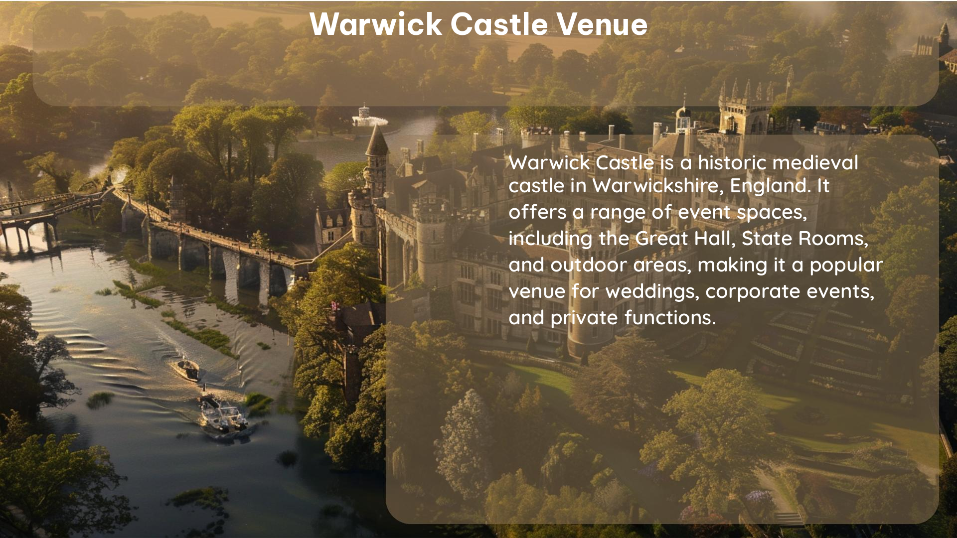 warwick castle venue