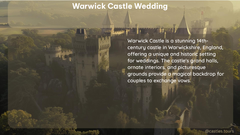 warwick castle wedding