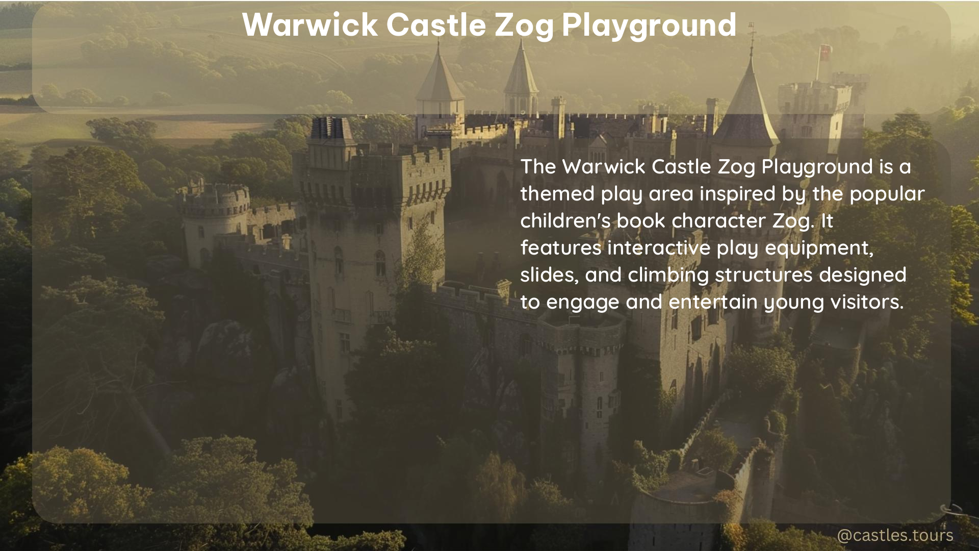 warwick castle zog playground