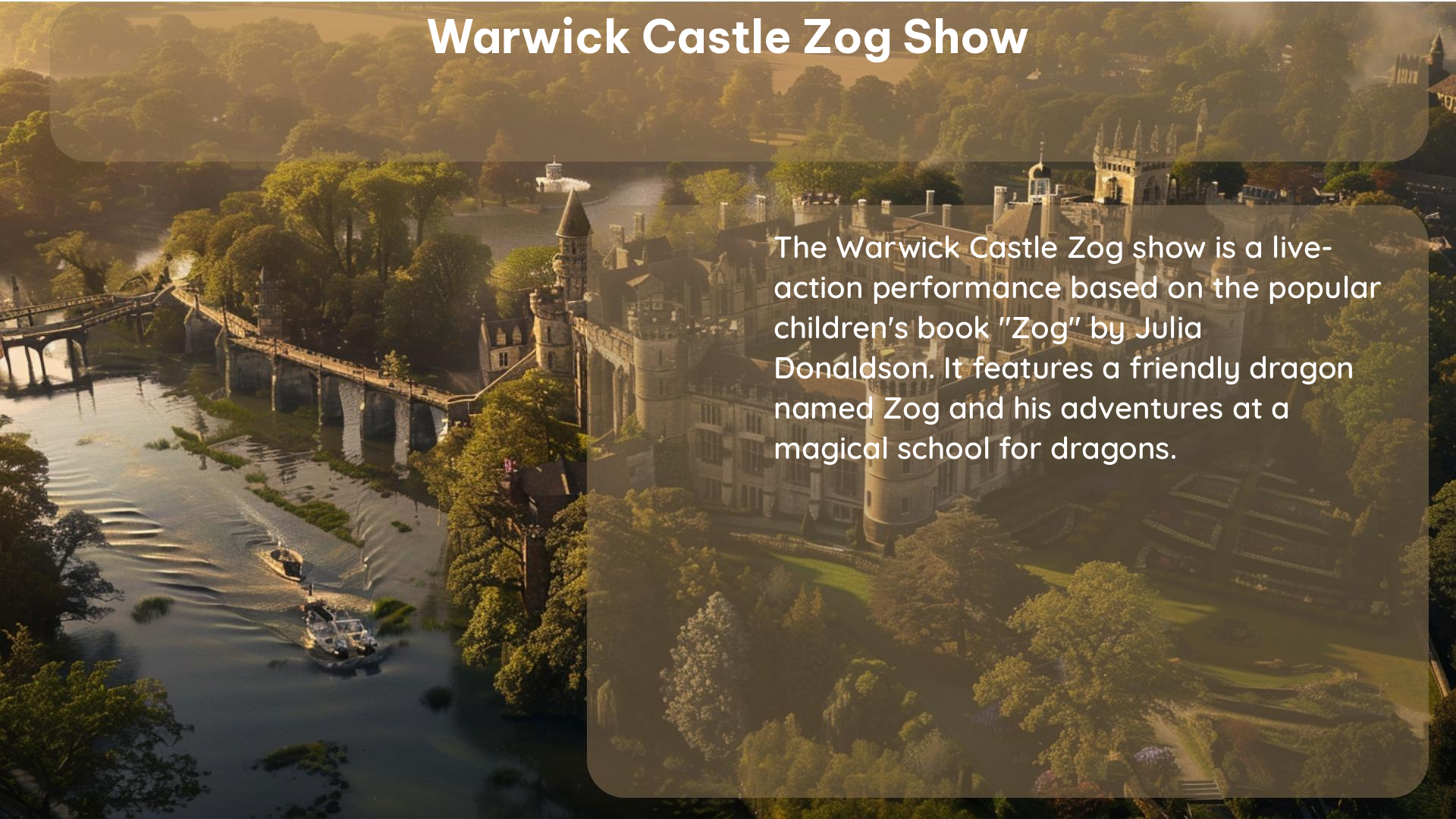 warwick castle zog show