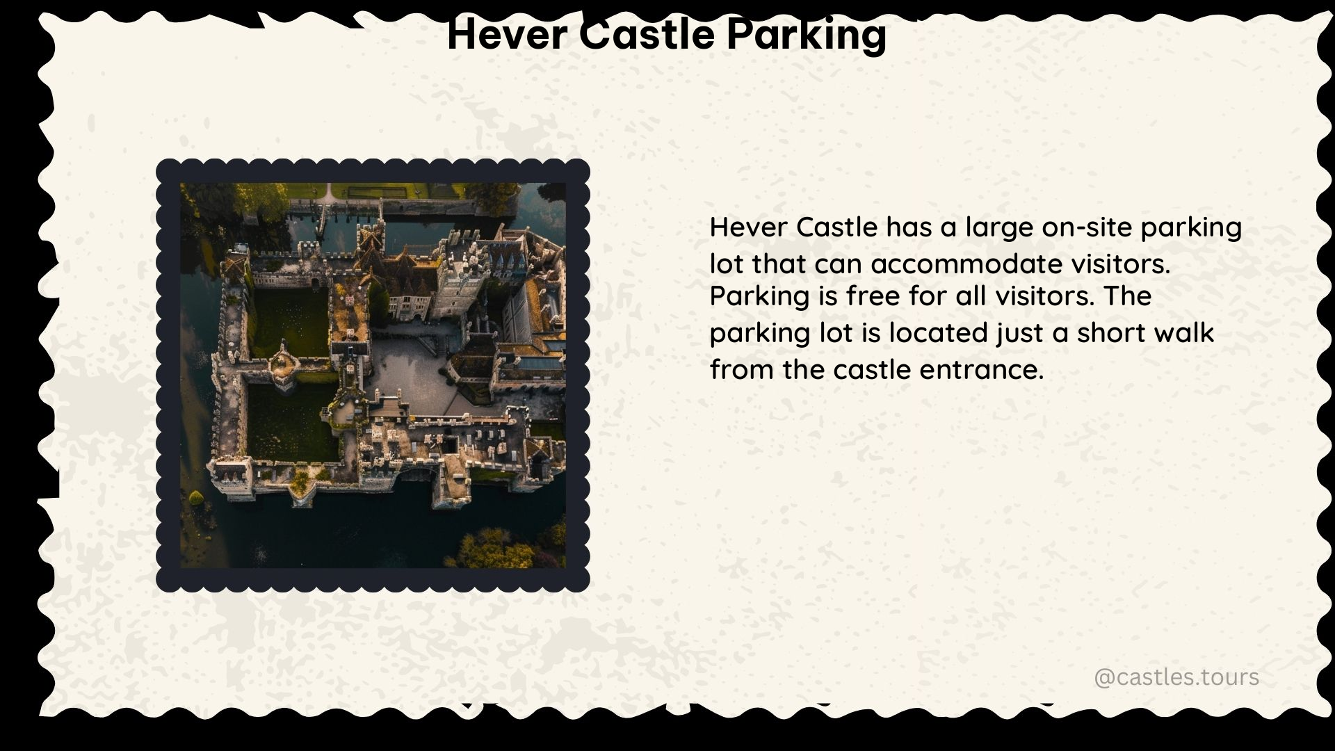 Hever castle parking