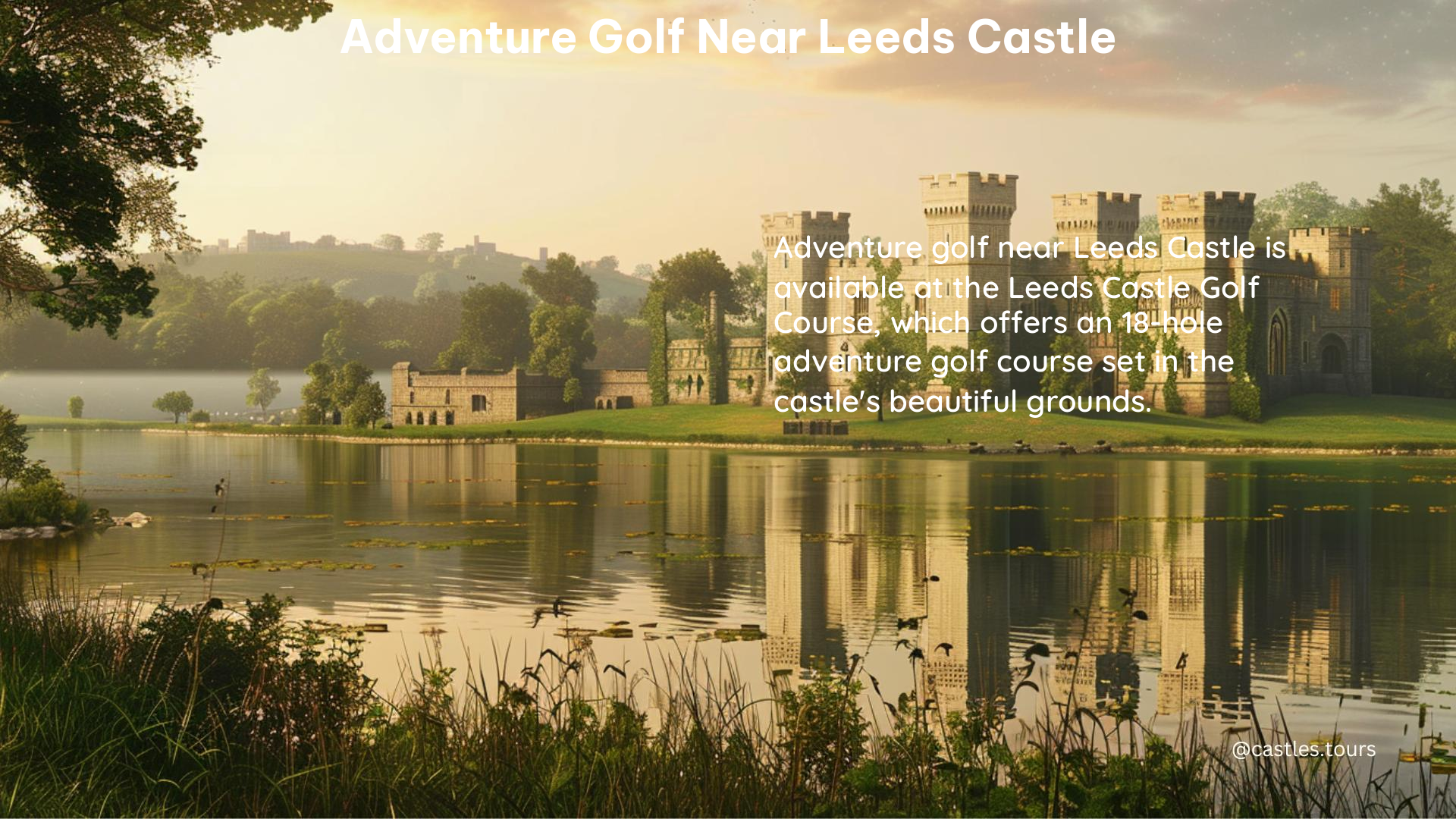 adventure golf near leeds castle