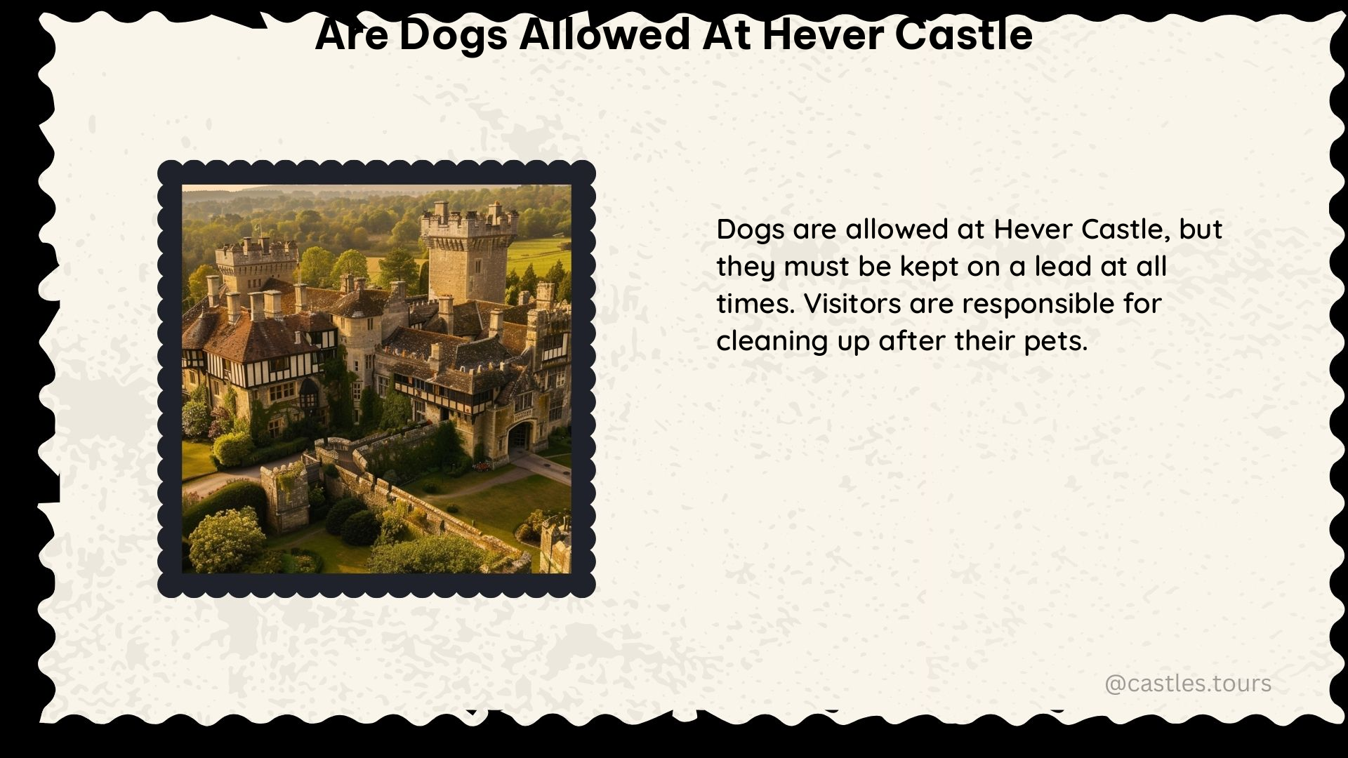 are dogs allowed at hever castle