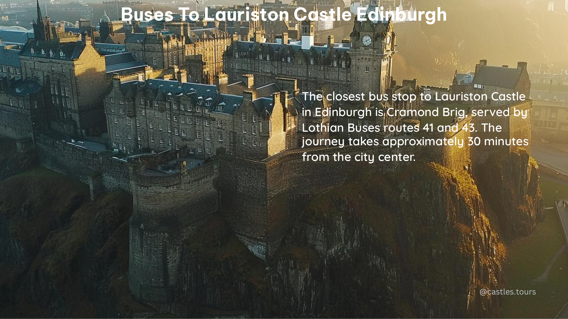 buses to lauriston castle edinburgh