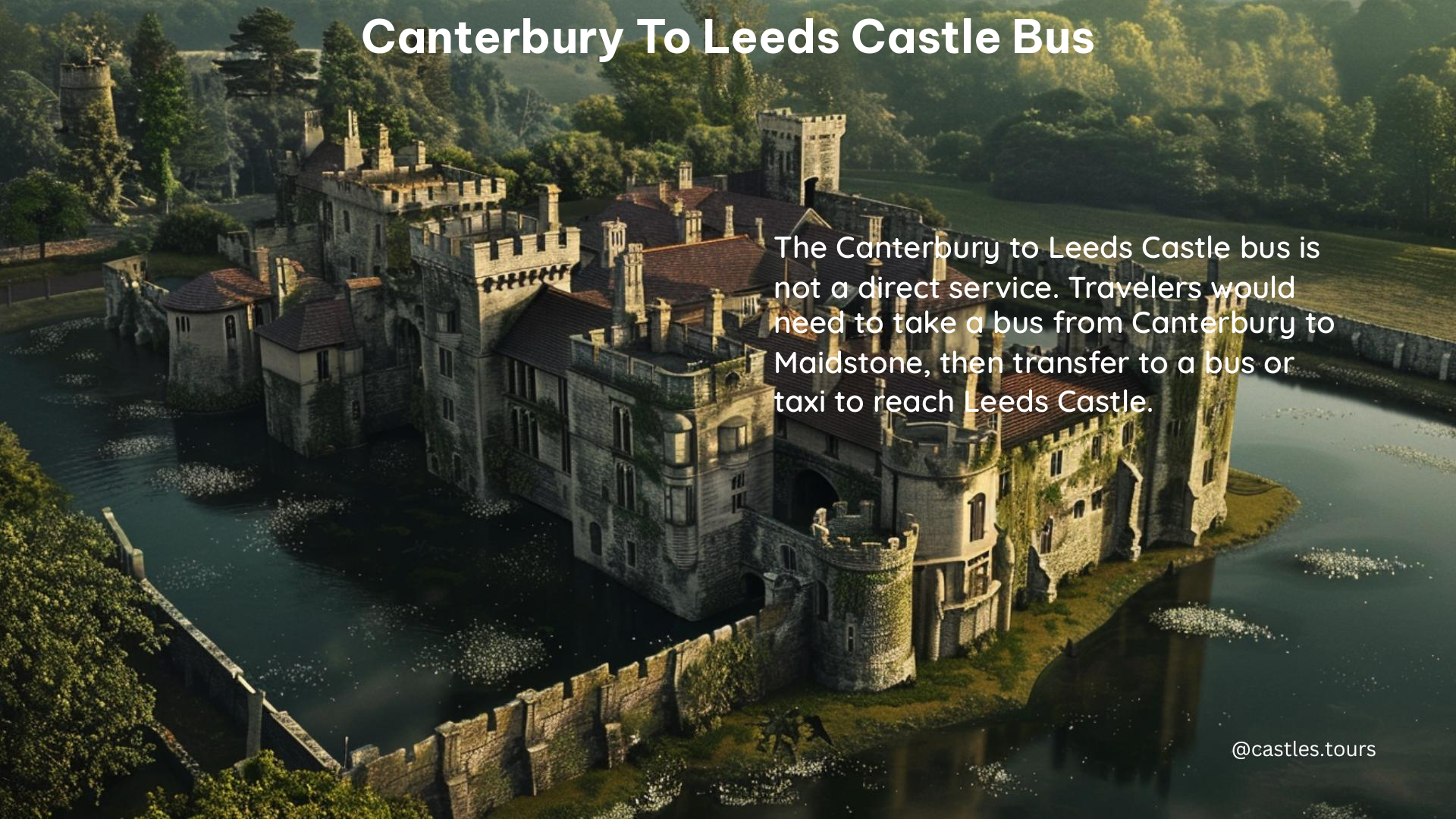 canterbury to leeds castle bus