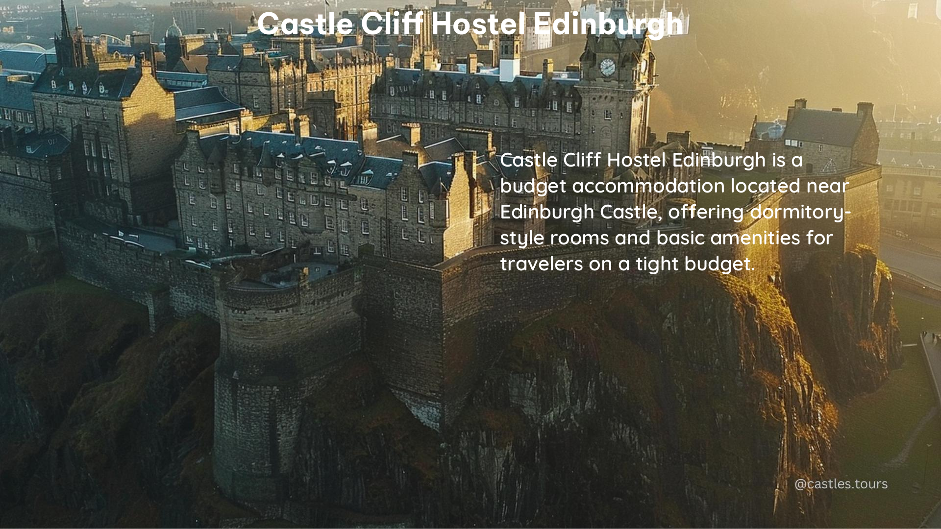 castle cliff hostel edinburgh