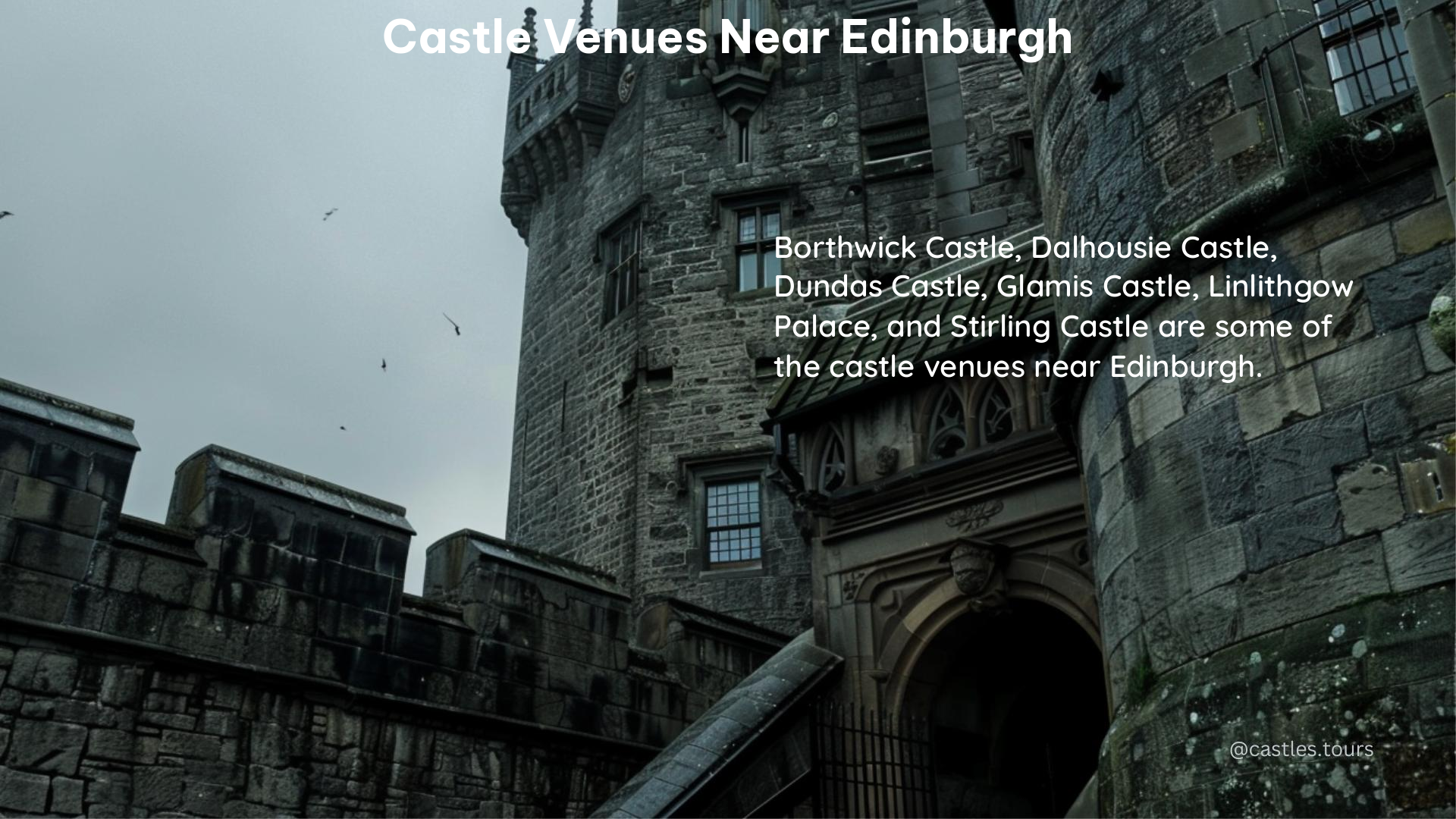 castle venues near edinburgh