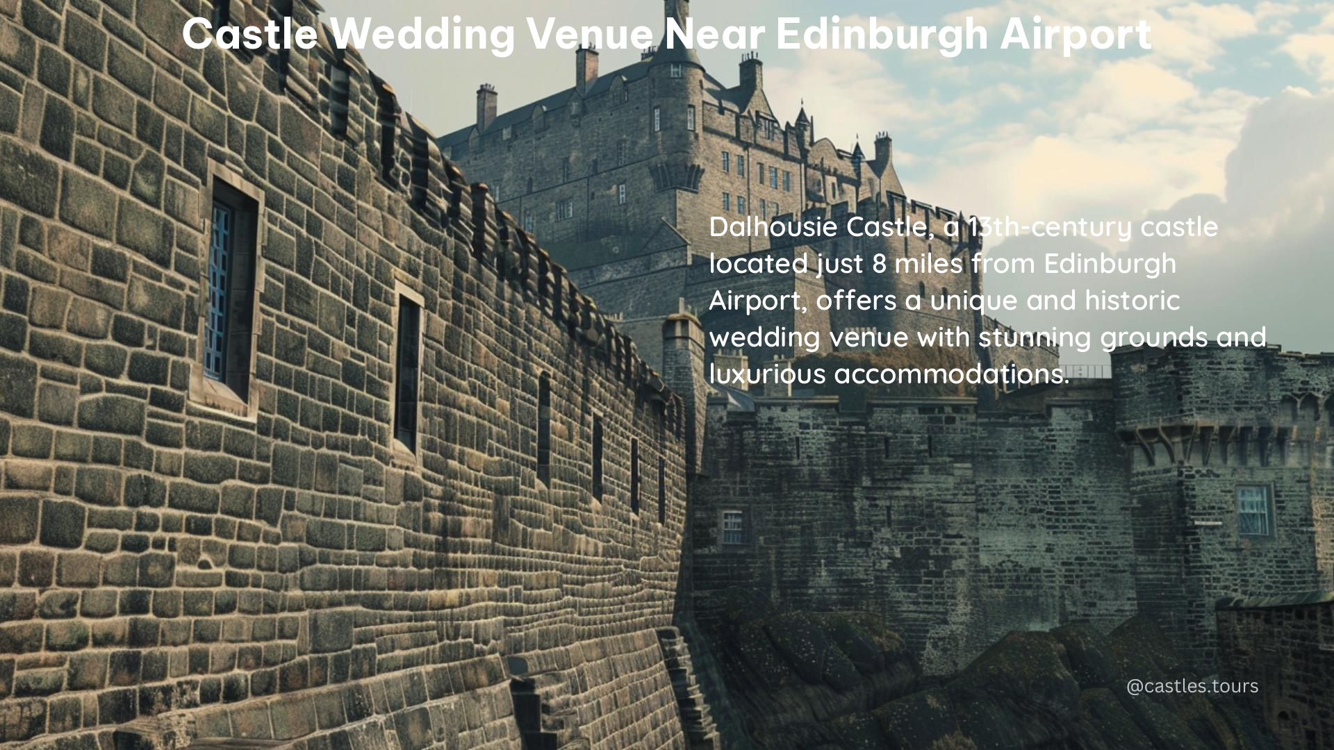 castle wedding venue near edinburgh airport