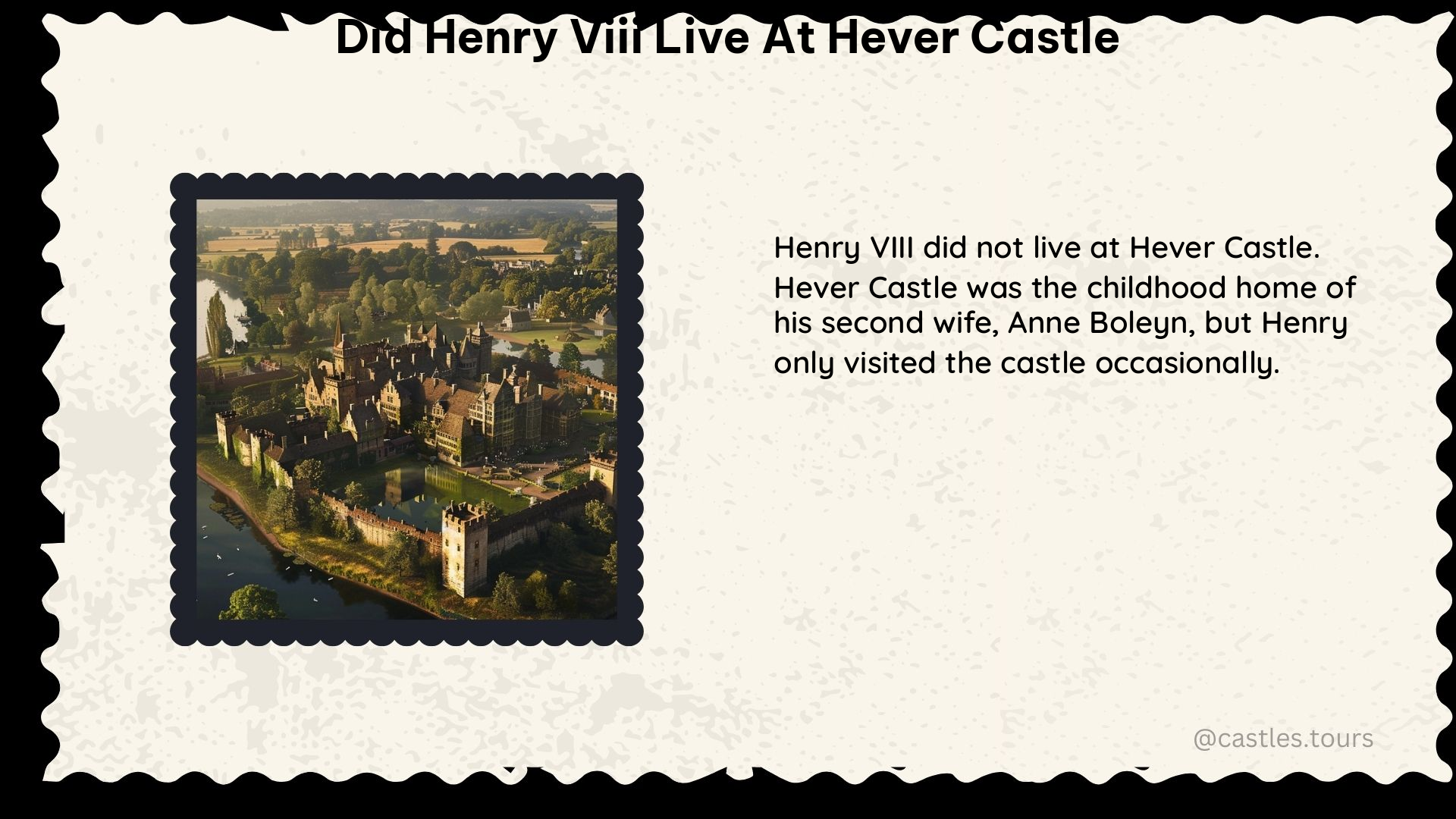 did henry viii live at hever castle