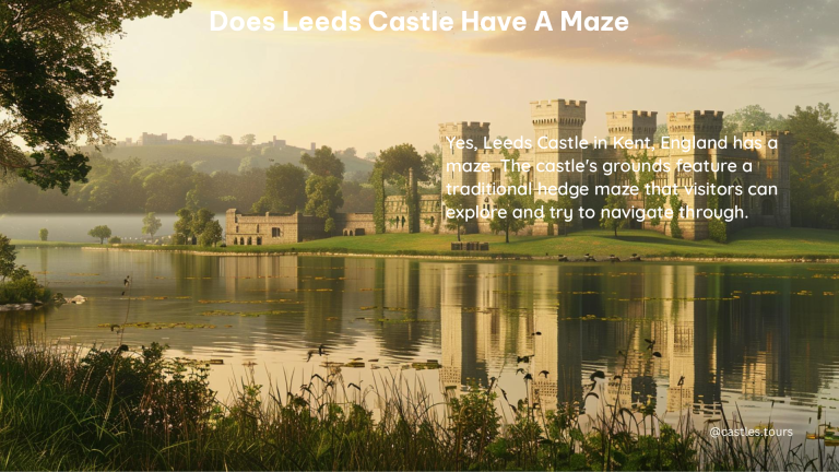 does leeds castle have a maze