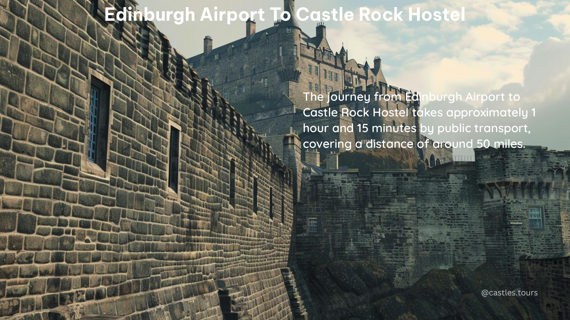 edinburgh airport to castle rock hostel