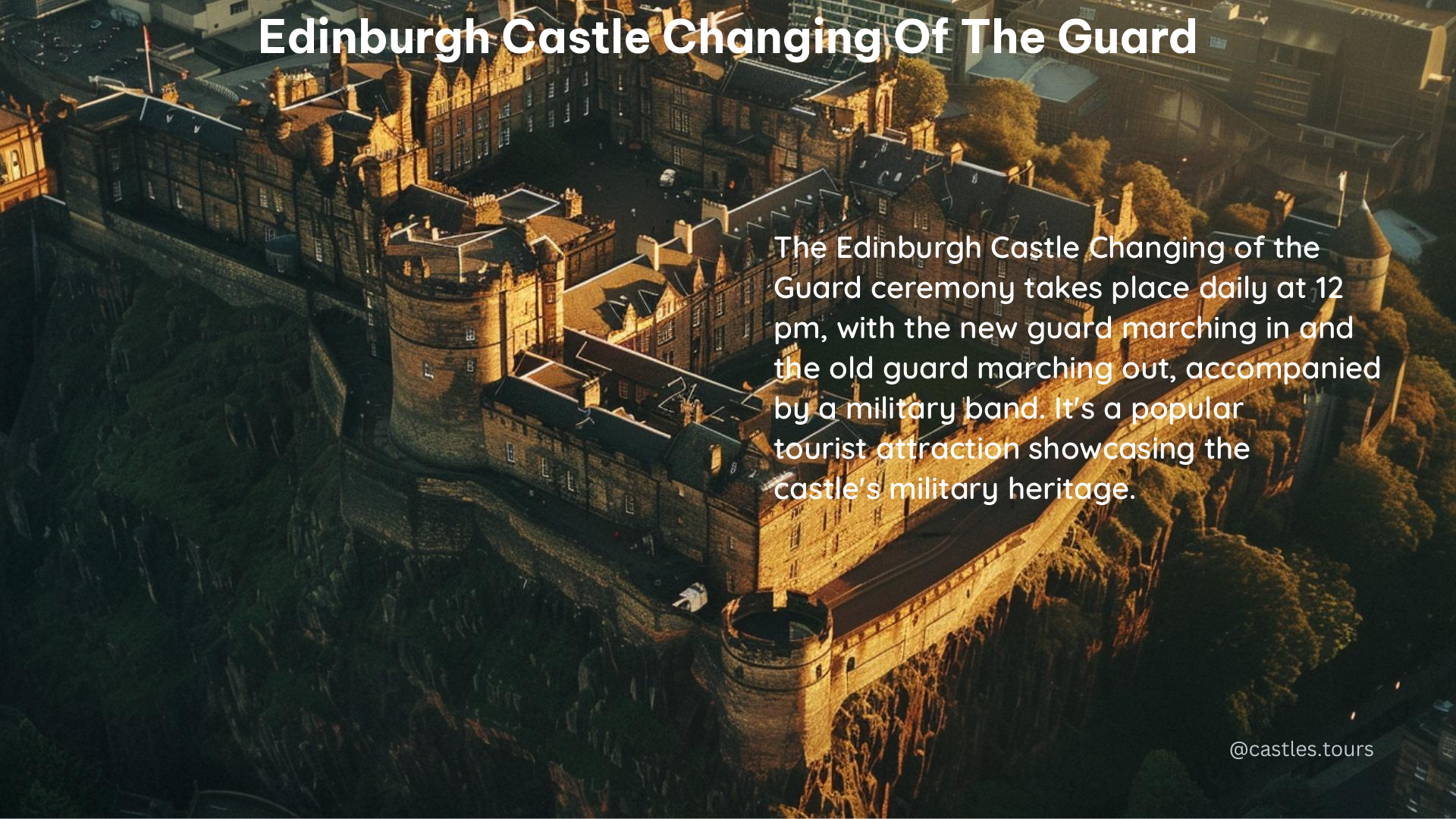 edinburgh castle changing of the guard