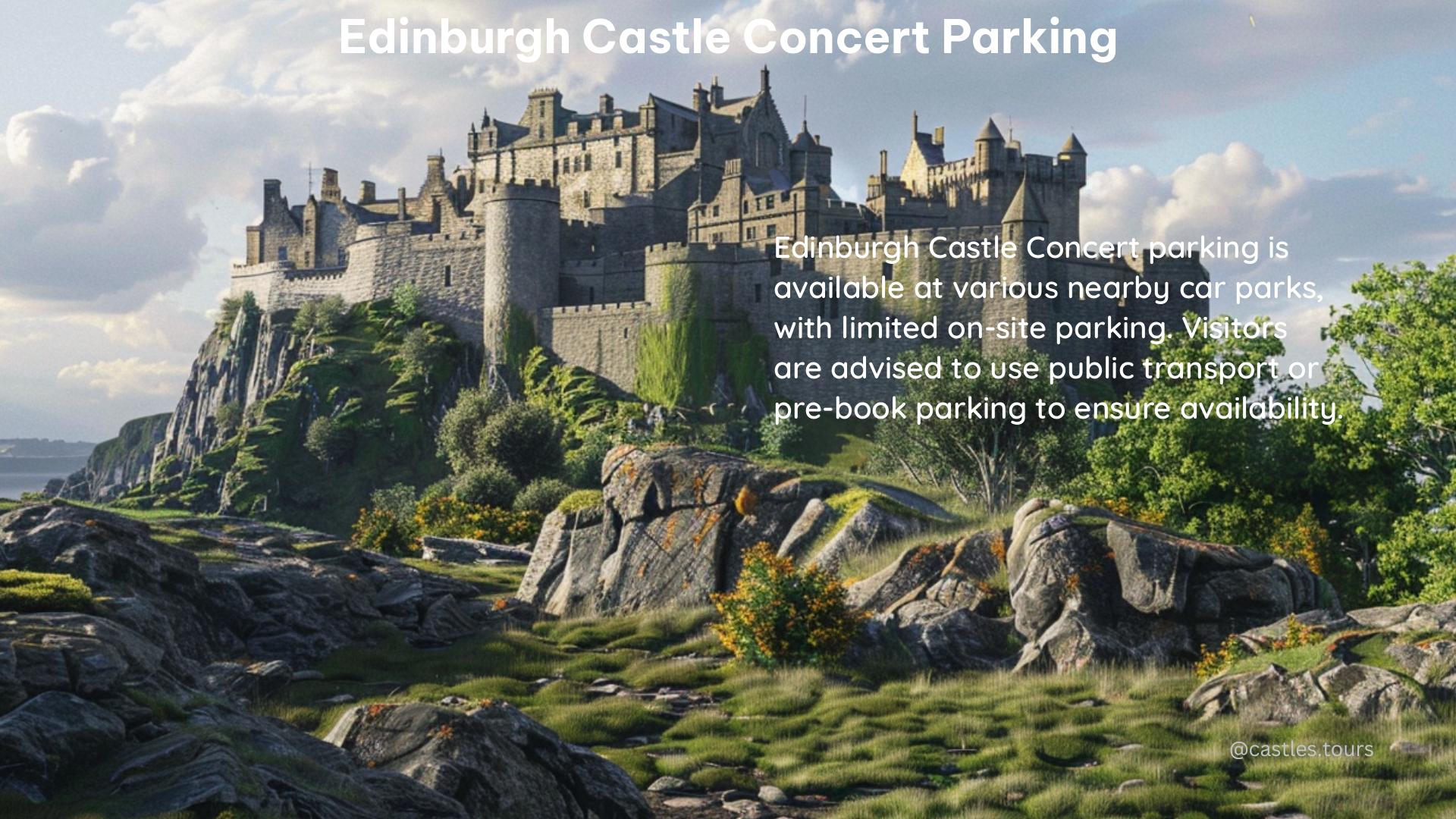 edinburgh castle concert parking