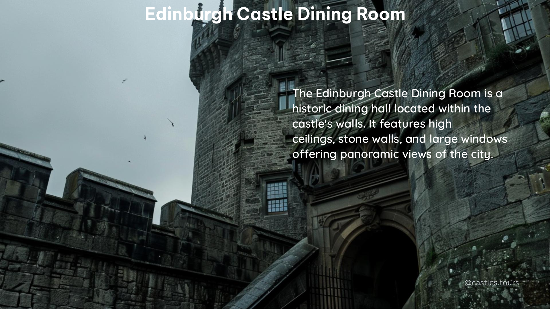 edinburgh castle dining room